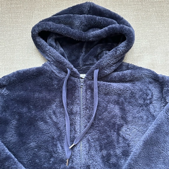Aerie Plush Chenille-Style Fleece Zip Hoodie Jacket – Women’s Small oversized - Picture 3 of 10
